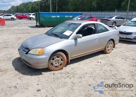 2002 Honda Civic Lx из США, поврежденный, VIN 1HGEM22612L050545